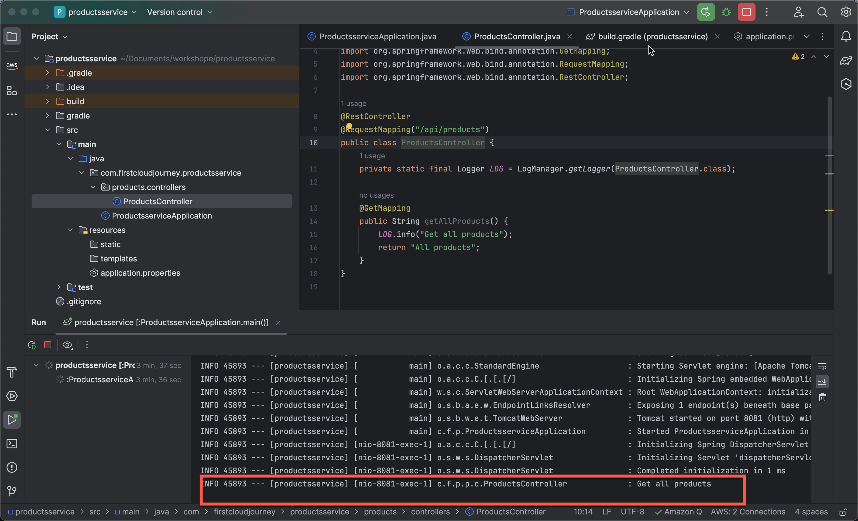 Terminal Logs