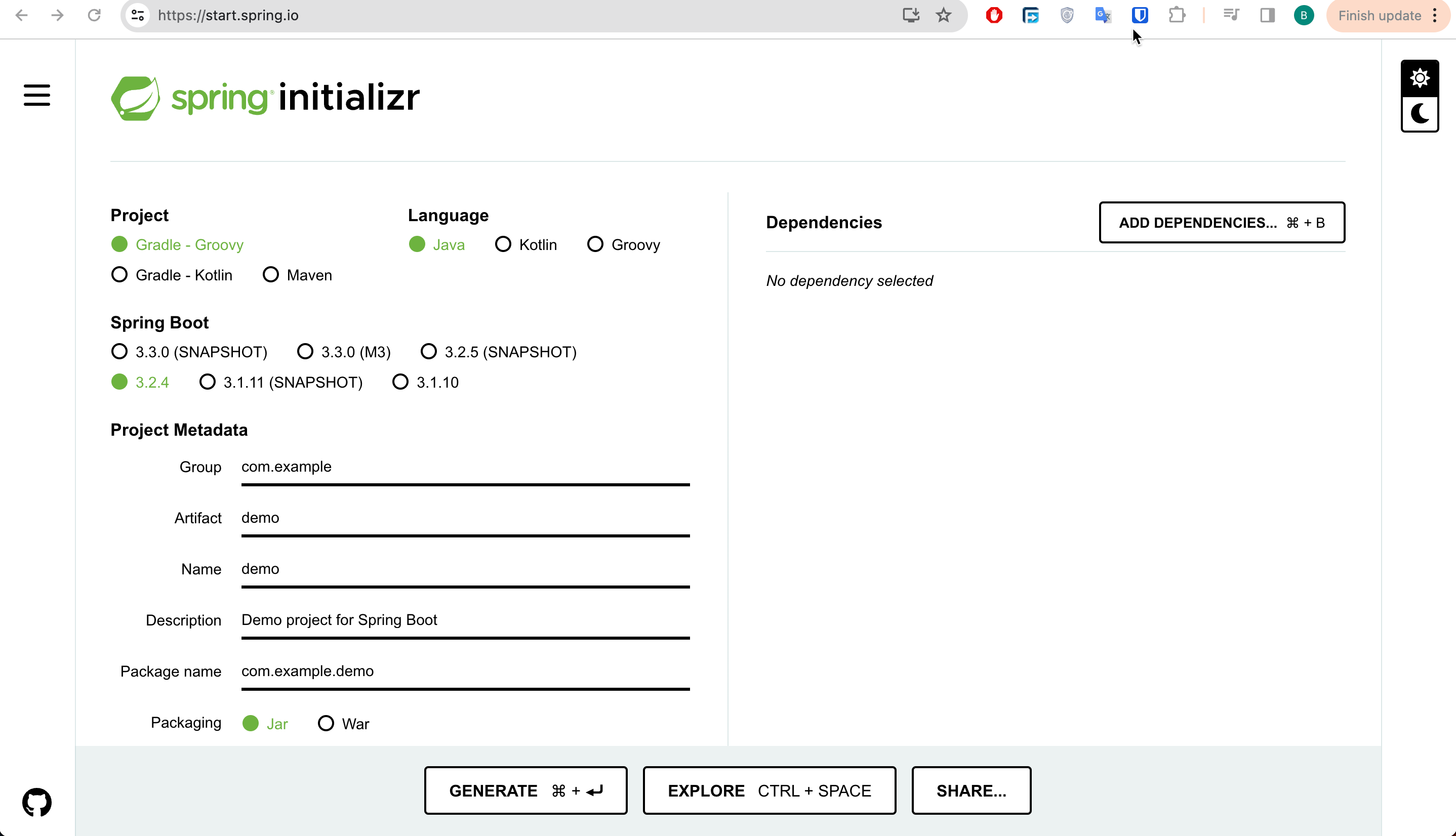 Spring Initializr